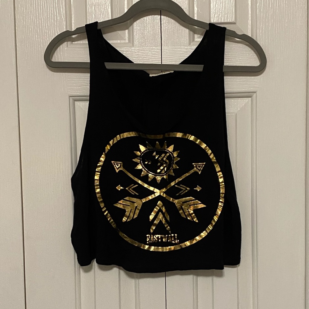 ❤️‍🔥 5/$25 Gold Detail Crop Tank Top